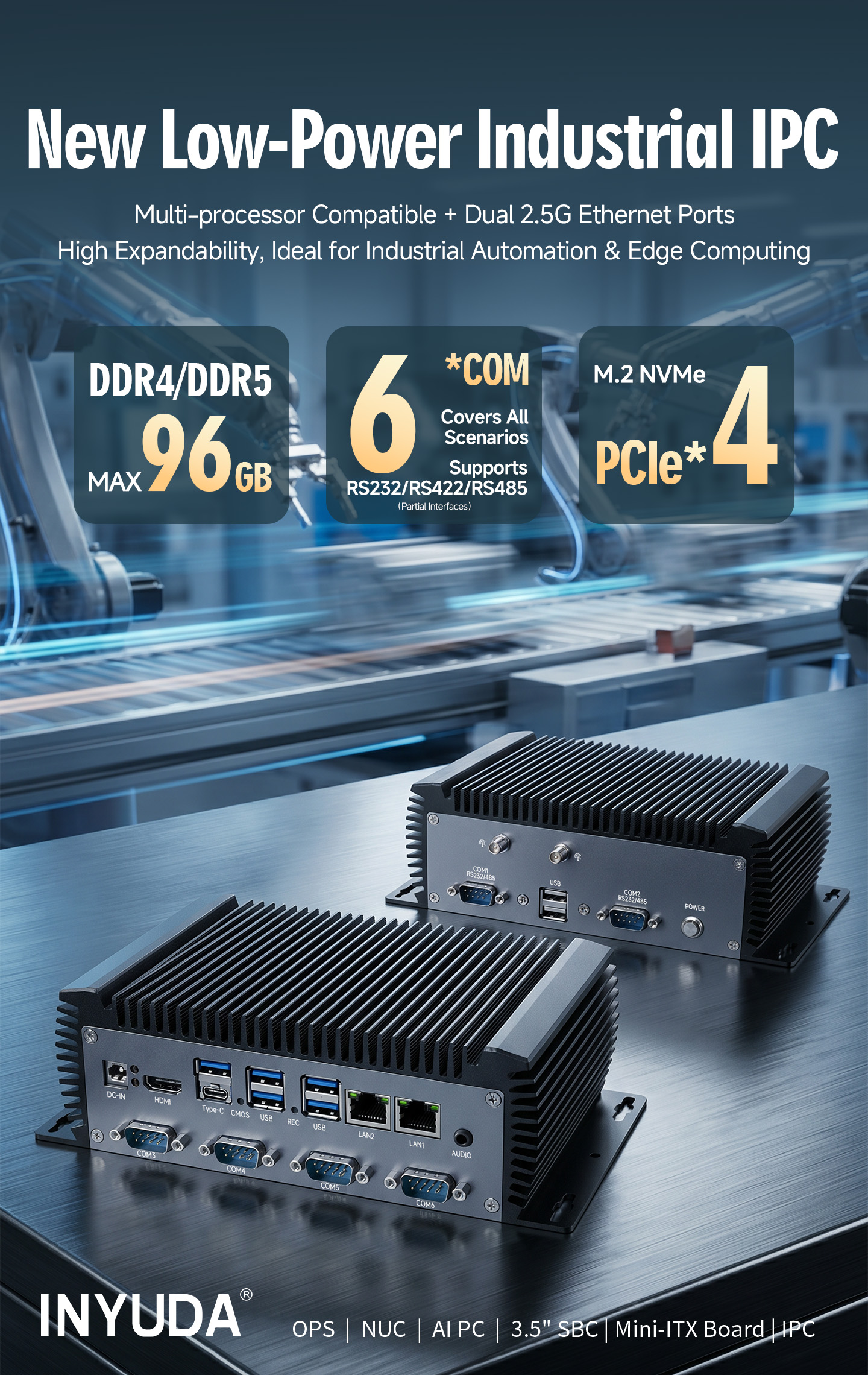 Industrial Mini PC - Fanless Rugged Computer
